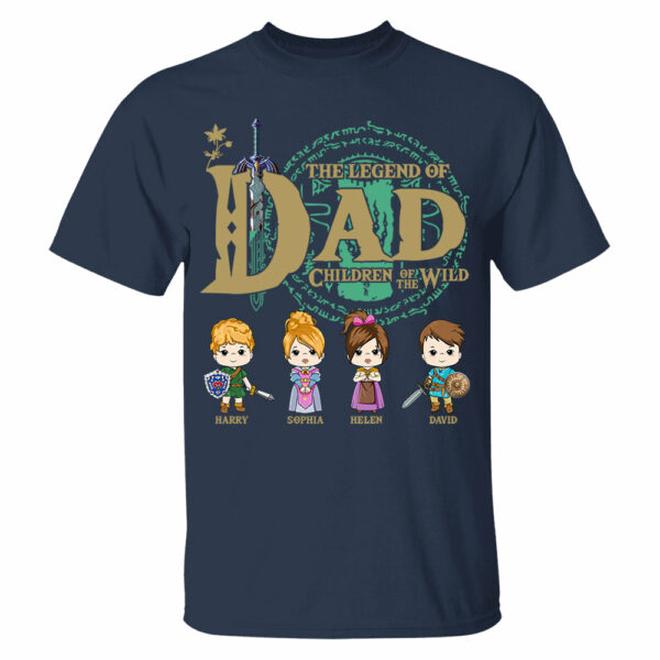 The Legend Of Dad, Children Of The Wild - Personalized Shirt Gift For Dad DO98 - Image 2