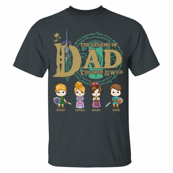 The Legend Of Dad, Children Of The Wild - Personalized Shirt Gift For Dad DO98 - Image 4