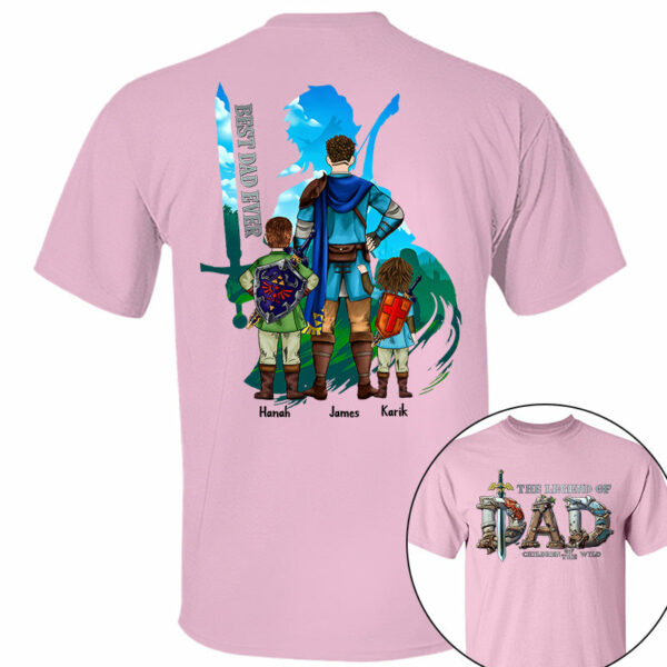 The Legend Of Dad Children Of The Wild Best Dad Ever, Personalized Shirt, Gift for Dad T1807 - Image 3