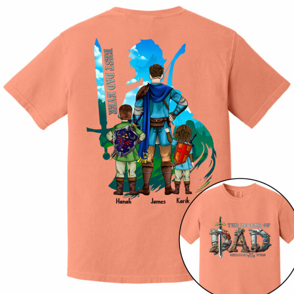 The Legend Of Dad Children Of The Wild Best Dad Ever, Personalized Shirt, Gift for Dad T1807 - Image 10