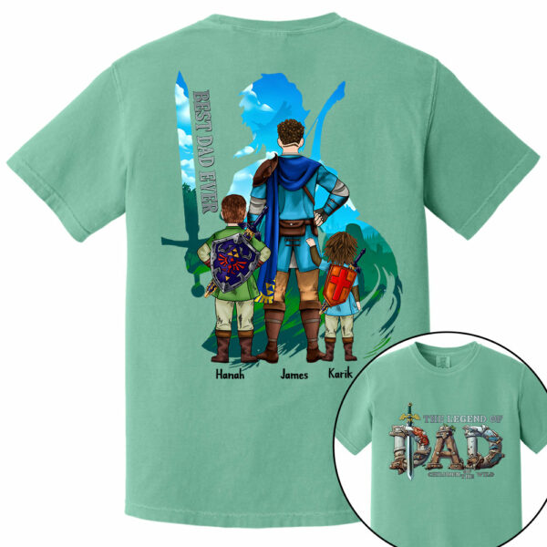 The Legend Of Dad Children Of The Wild Best Dad Ever, Personalized Shirt, Gift for Dad T1807 - Image 15