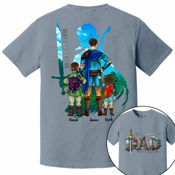 The Legend Of Dad Children Of The Wild Best Dad Ever, Personalized Shirt, Gift for Dad T1807 - Image 13