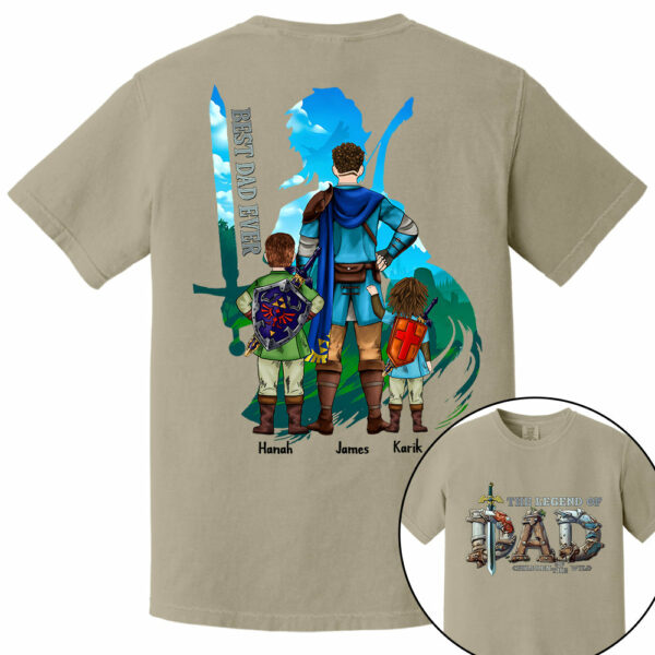 The Legend Of Dad Children Of The Wild Best Dad Ever, Personalized Shirt, Gift for Dad T1807 - Image 11