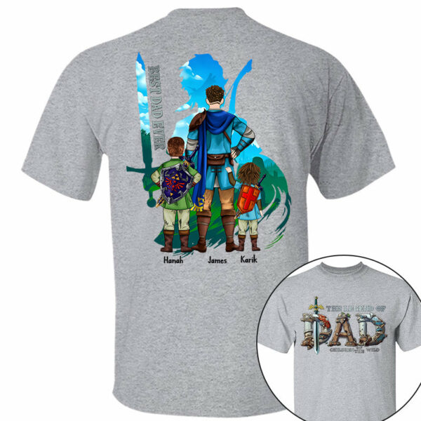 The Legend Of Dad Children Of The Wild Best Dad Ever, Personalized Shirt, Gift for Dad T1807 - Image 5