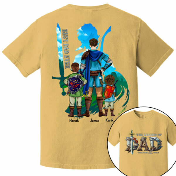 The Legend Of Dad Children Of The Wild Best Dad Ever, Personalized Shirt, Gift for Dad T1807 - Image 8