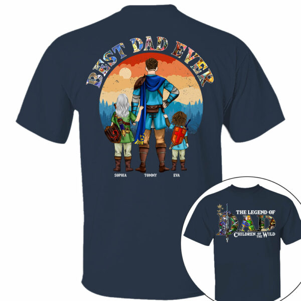 The Legend Of Dad Children Of The Wild, Best Dad Ever, Personalized Shirt, Gift For Father's Day T1807 - Image 12