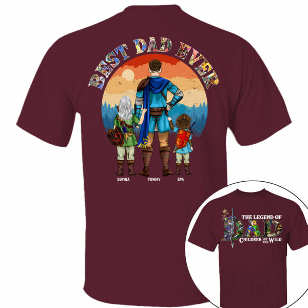 The Legend Of Dad Children Of The Wild, Best Dad Ever, Personalized Shirt, Gift For Father's Day T1807 - Image 19