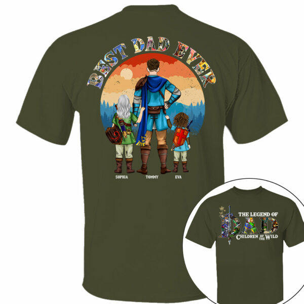 The Legend Of Dad Children Of The Wild, Best Dad Ever, Personalized Shirt, Gift For Father's Day T1807 - Image 10