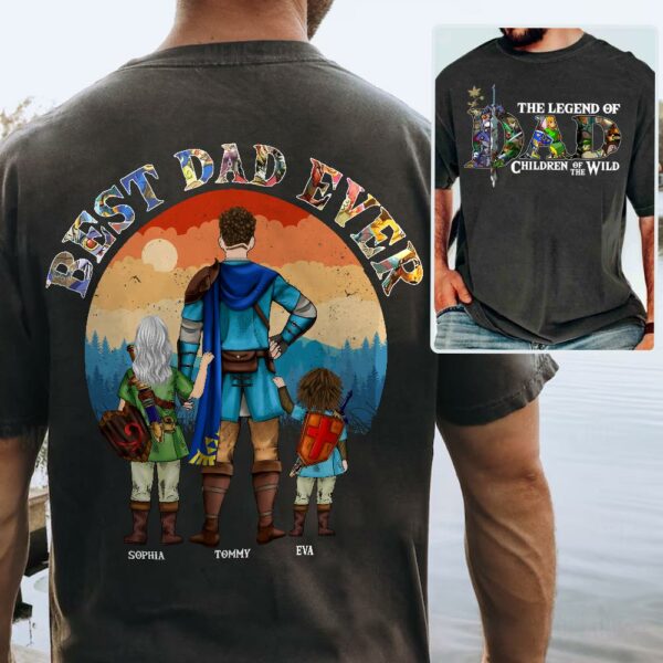 The Legend Of Dad Children Of The Wild, Best Dad Ever, Personalized Shirt, Gift For Father's Day T1807 - Image 5