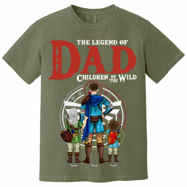 The Legend Of Dad Children Of The Wild, Gift For Dad, Personalized Shirt T1807 - Image 9
