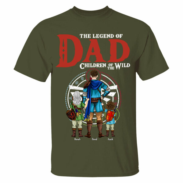The Legend Of Dad Children Of The Wild, Gift For Dad, Personalized Shirt T1807 - Image 4