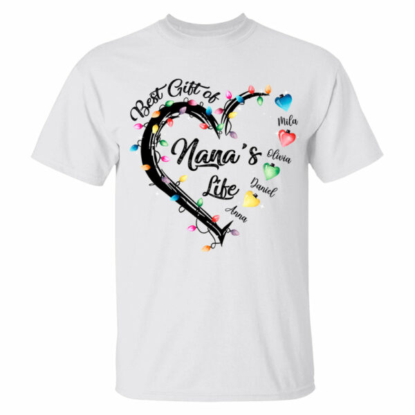 The Lights Of Nana's Life Personalized Shirts, Nickname And Names Can Be Changed - Image 2