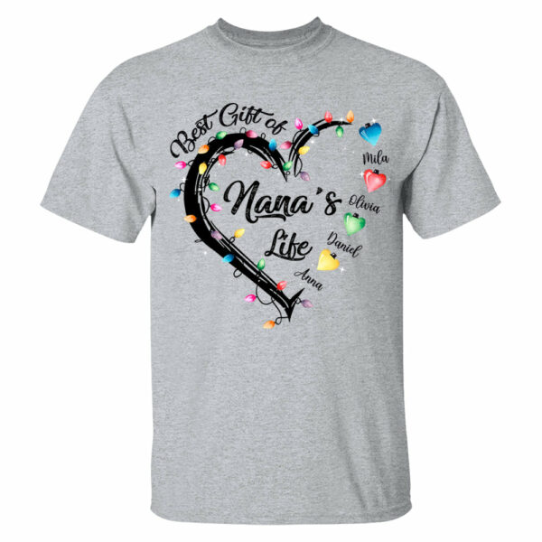 The Lights Of Nana's Life Personalized Shirts, Nickname And Names Can Be Changed - Image 3