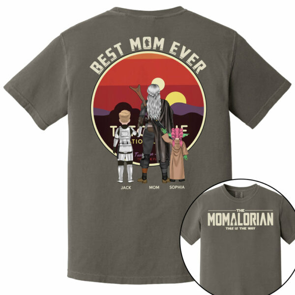 The Mamalorian This Is The Way - Personalized Tatooine Sunset Background Shirt Gift For Mom - Image 14