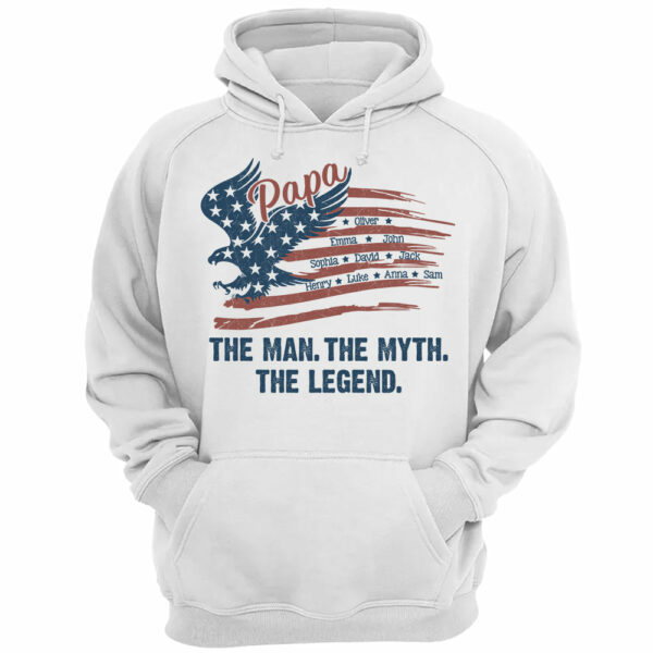 The Man The Myth The Legend - Custom Shirt For Dad Papa - Image 3