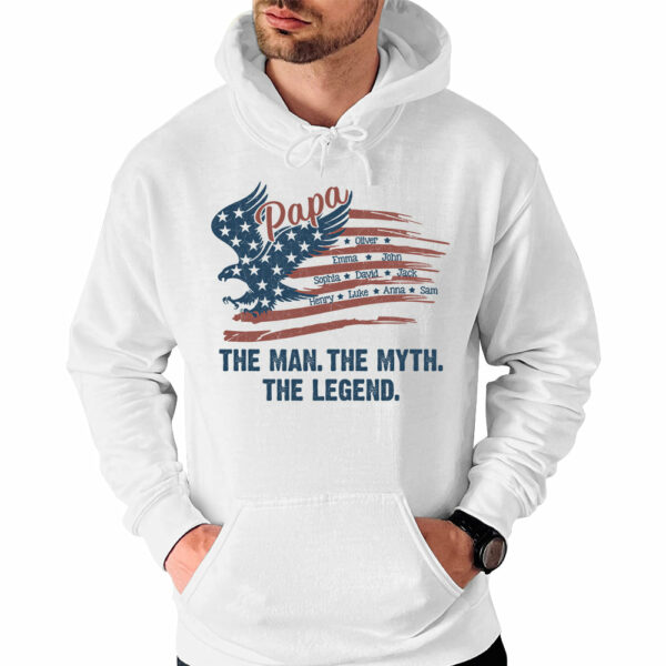 The Man The Myth The Legend - Custom Shirt For Dad Papa - Image 4