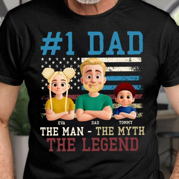 The Man The Myth The Legend, Personalized Shirt Gift For Dad T1807