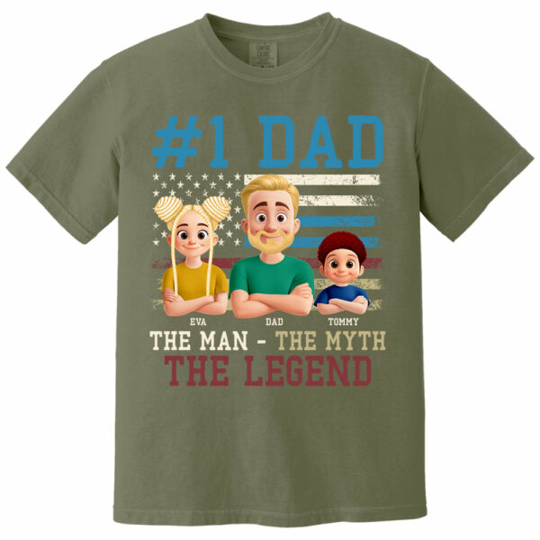 The Man The Myth The Legend, Personalized Shirt Gift For Dad T1807 - Image 10
