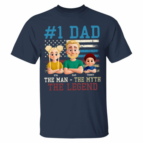 The Man The Myth The Legend, Personalized Shirt Gift For Dad T1807 - Image 7