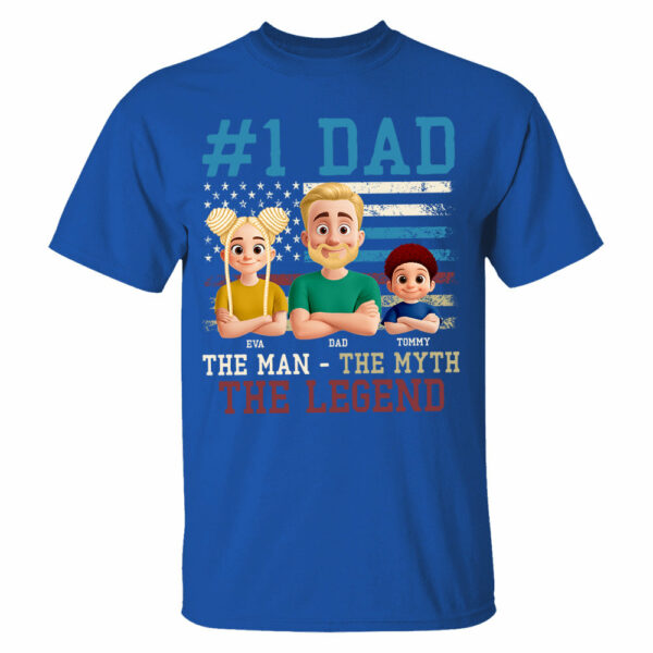 The Man The Myth The Legend, Personalized Shirt Gift For Dad T1807 - Image 5