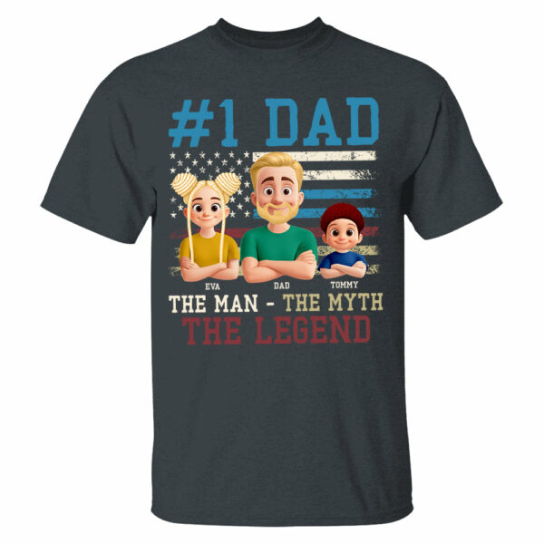 The Man The Myth The Legend, Personalized Shirt Gift For Dad T1807 - Image 3