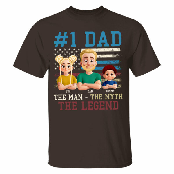 The Man The Myth The Legend, Personalized Shirt Gift For Dad T1807 - Image 4