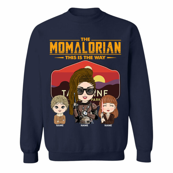 The Momalorian - Personalized Shirt Gift For Mom Custom Nickname With Tatooine Sunset Shirt Gift For Mom - Image 10
