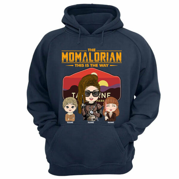 The Momalorian - Personalized Shirt Gift For Mom Custom Nickname With Tatooine Sunset Shirt Gift For Mom - Image 8