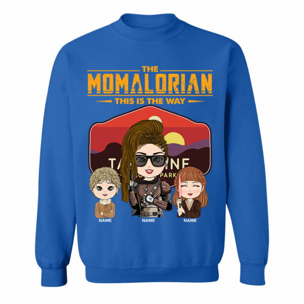 The Momalorian - Personalized Shirt Gift For Mom Custom Nickname With Tatooine Sunset Shirt Gift For Mom - Image 12