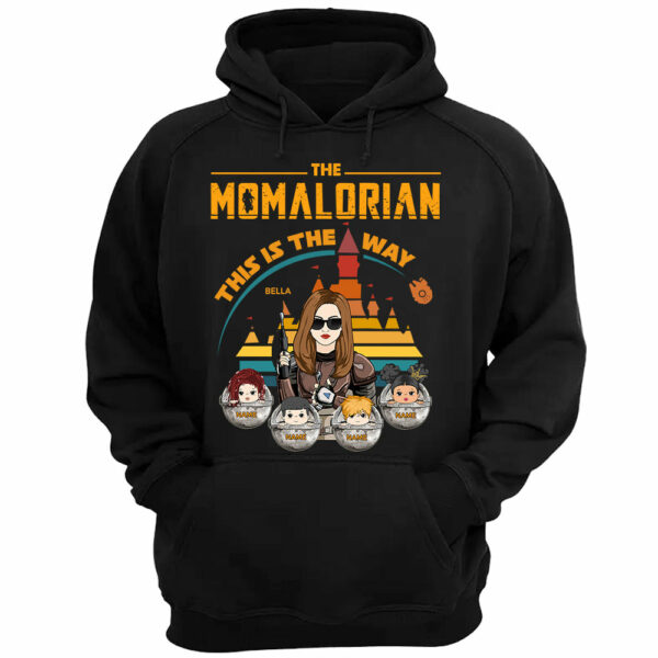 The Momalorian This Is The Way - Personalized Shirt Custom Nickname With Kids Gift For Mom - Image 4