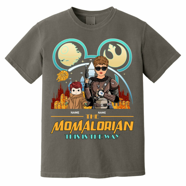 The Momalorian This Is The Way - Personalized Shirt For Mom - Motherâ€™s Day Gift - Image 6