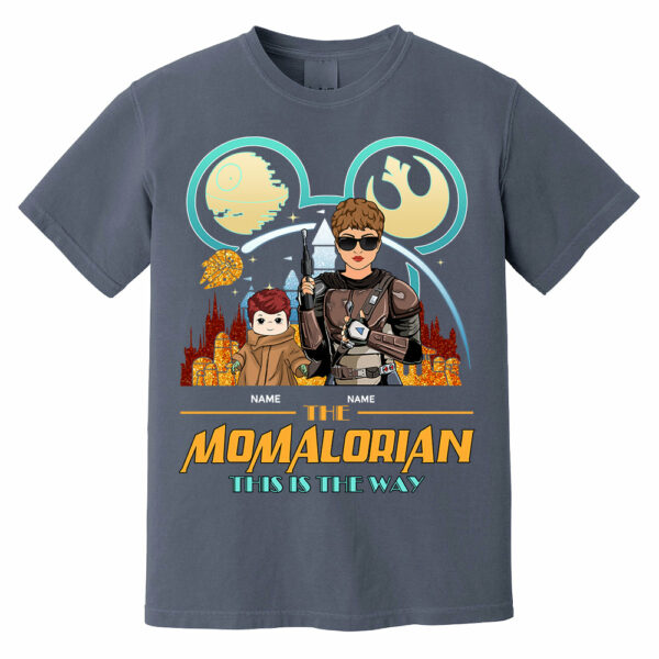 The Momalorian This Is The Way - Personalized Shirt For Mom - Motherâ€™s Day Gift - Image 4