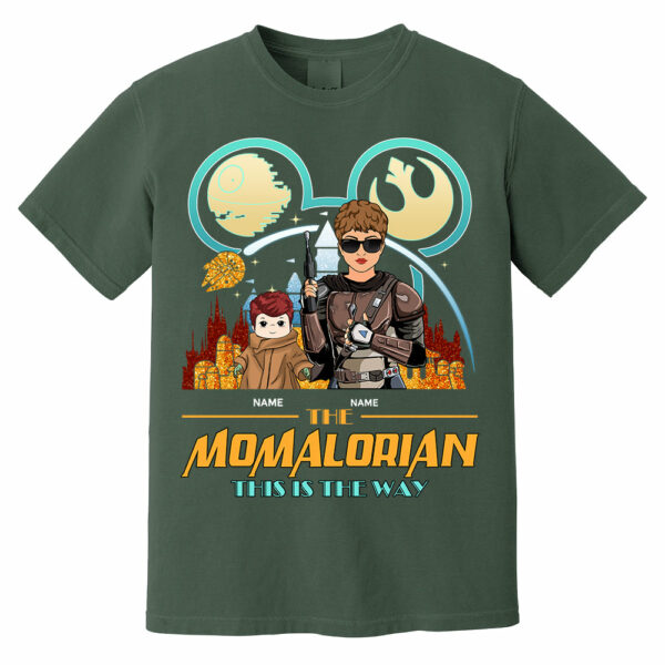 The Momalorian This Is The Way - Personalized Shirt For Mom - Motherâ€™s Day Gift - Image 3