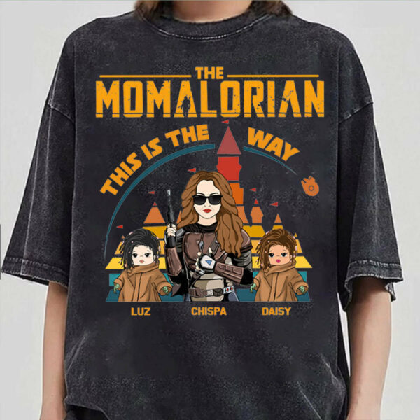 The Momalorian This Is The Way - Personalized Shirt For Mom Dad - Image 2