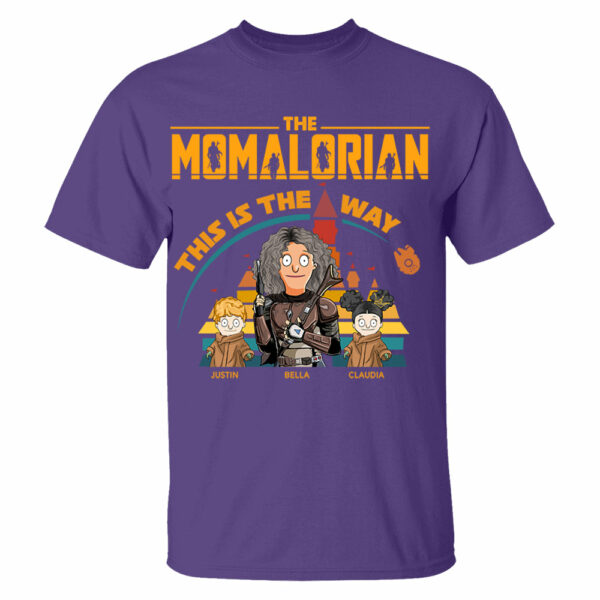 The Momalorian This Is The Way - Personalized Shirt For Mom Dad - Image 5