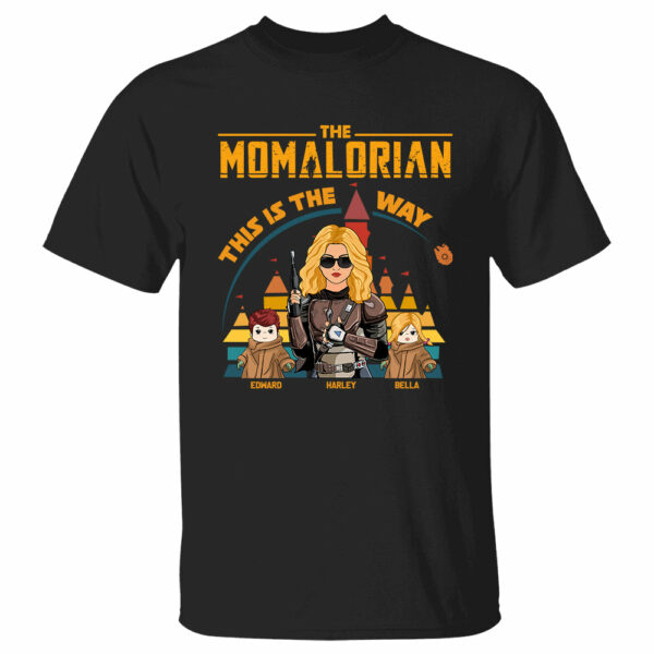 The Momalorian This Is The Way - Personalized Shirt For Mom Dad - Image 5