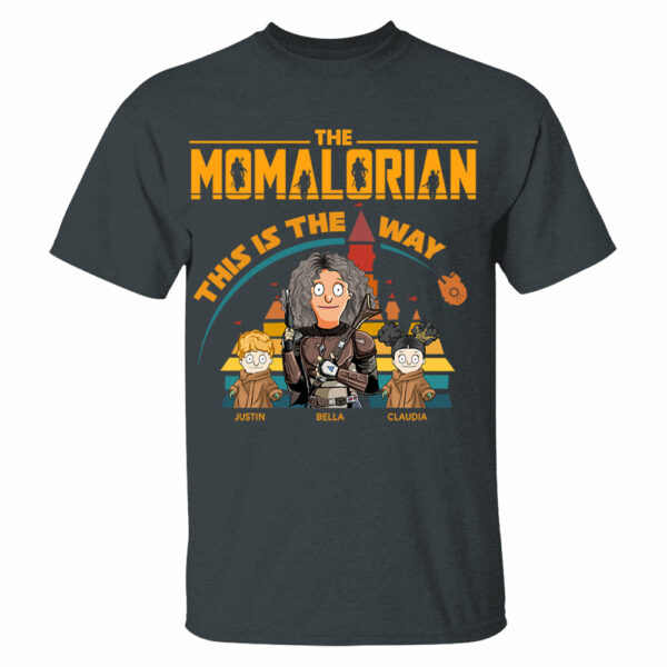 The Momalorian This Is The Way - Personalized Shirt For Mom Dad - Image 2