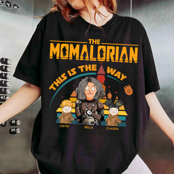 The Momalorian This Is The Way - Personalized Shirt For Mom Dad