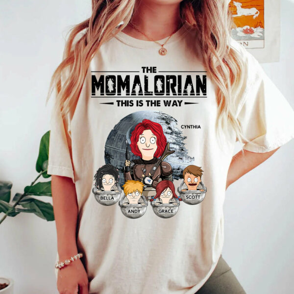 The Momalorian This Is The Way - Personalized Shirt For Mom