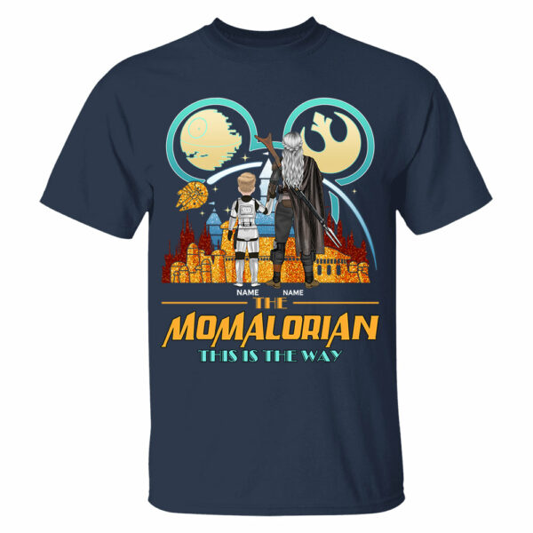 The Momalorian This Is The Way Back View - Personalized Shirt For Mom - Image 5