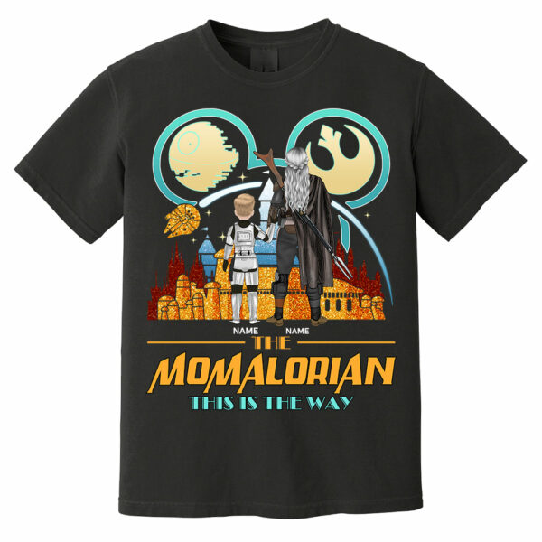 The Momalorian This Is The Way Back View - Personalized Shirt For Mom - Image 6