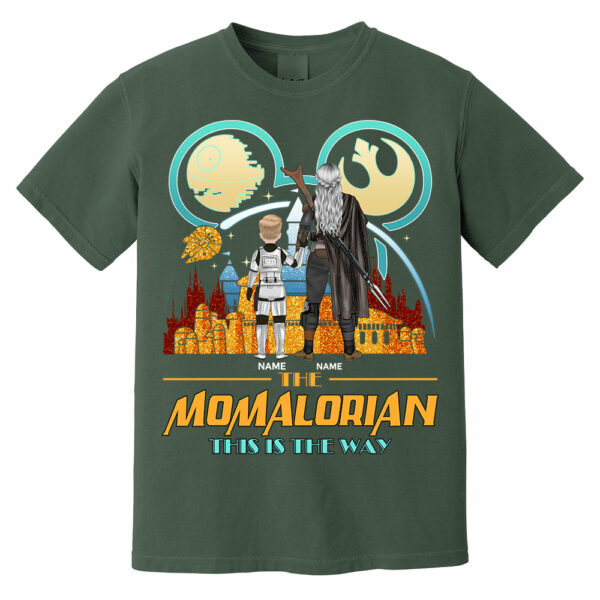 The Momalorian This Is The Way Back View - Personalized Shirt For Mom - Image 10