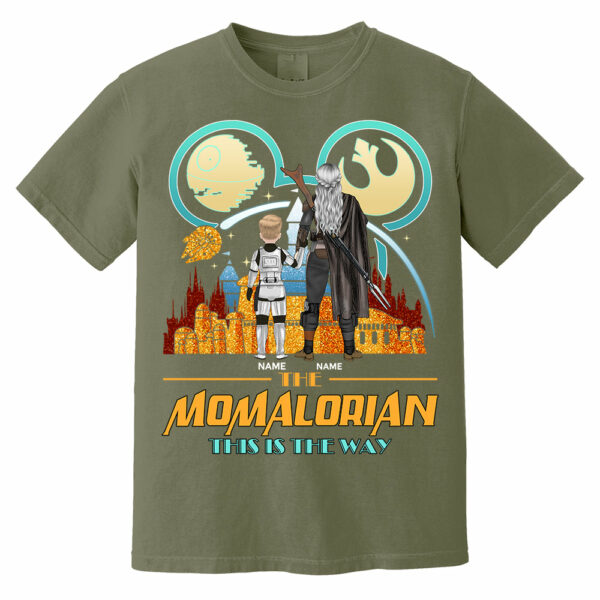 The Momalorian This Is The Way Back View - Personalized Shirt For Mom - Image 8