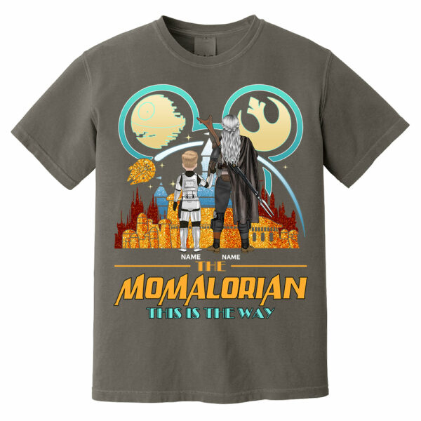 The Momalorian This Is The Way Back View - Personalized Shirt For Mom - Image 11