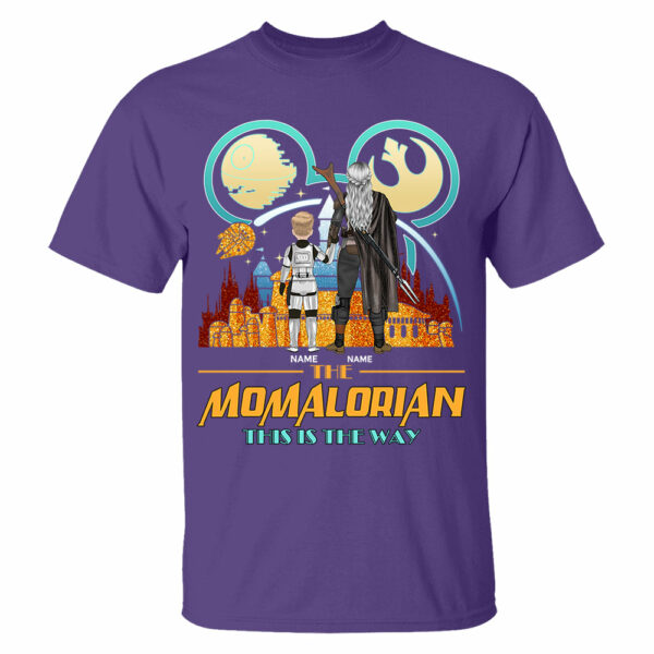 The Momalorian This Is The Way Back View - Personalized Shirt For Mom - Image 3
