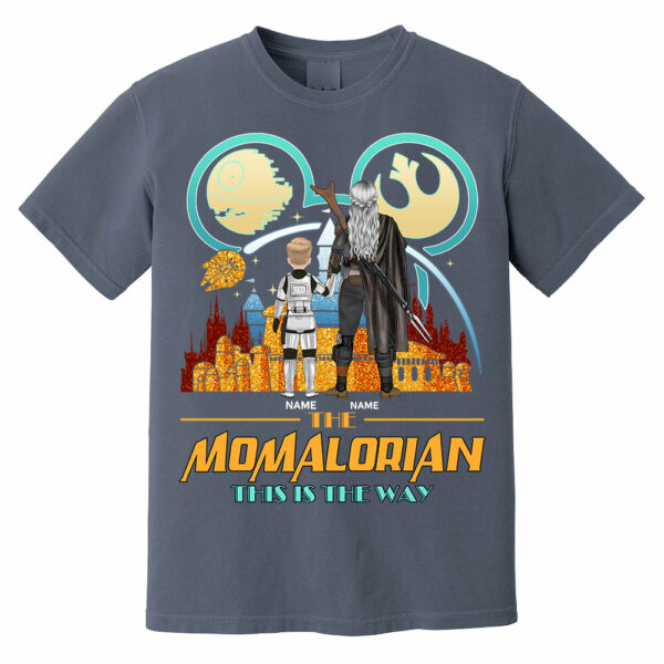 The Momalorian This Is The Way Back View - Personalized Shirt For Mom - Image 9