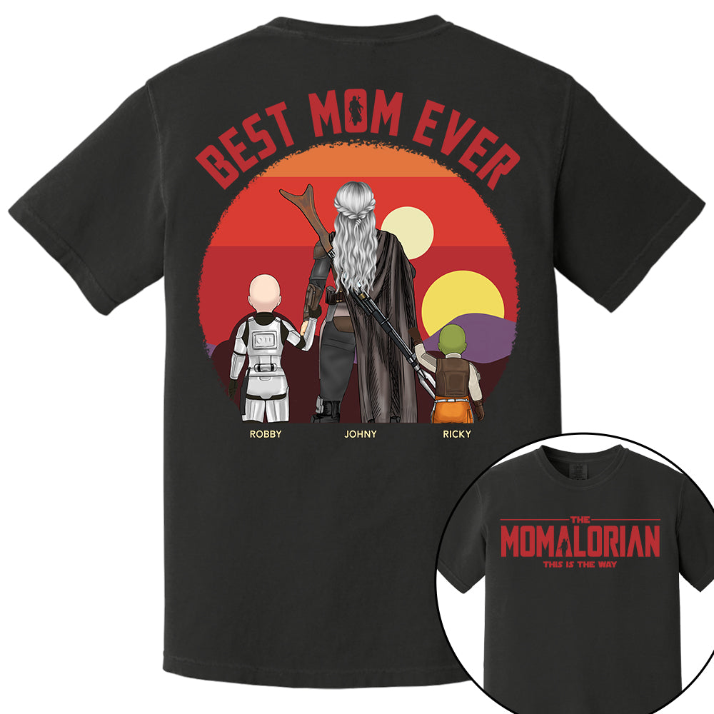 The Momalorian This Is The Way, Best Mom Ever - Personalized Shirt Gift For Mom HIXX