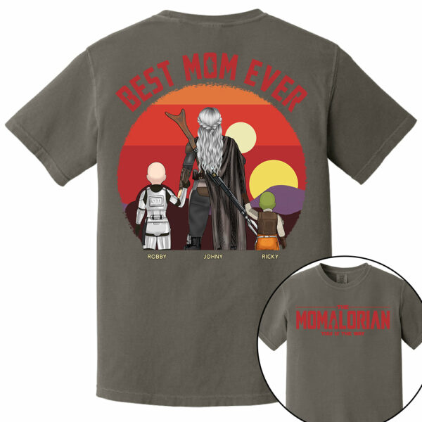 The Momalorian This Is The Way, Best Mom Ever - Personalized Shirt Gift For Mom HIXX - Image 2