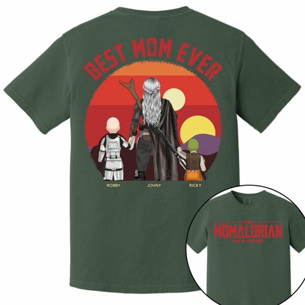 The Momalorian This Is The Way, Best Mom Ever - Personalized Shirt Gift For Mom HIXX - Image 5
