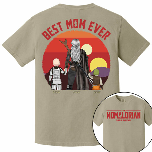 The Momalorian This Is The Way, Best Mom Ever - Personalized Shirt Gift For Mom HIXX - Image 7